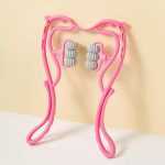 6 Wheel Pressure Point Neck Massager Relieve Neck, Back And Shoulder Pain (Random Color) - Image 4