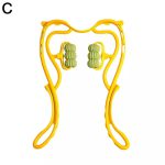 6 Wheel Pressure Point Neck Massager Relieve Neck, Back And Shoulder Pain (Random Color) - Image 5