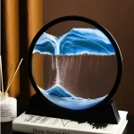 3d Moving Sandscapes Frame |  Moving Sand Lamp frame ( Random Color )7inch - Image 5