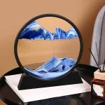 3d Moving Sandscapes Frame |  Moving Sand Lamp frame ( Random Color )7inch - Image 4