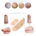 1 Pair unisex silicone gel socks moisturizing sock breathable elastic heel cracked protector socks - Image 2