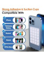 Square Double Side Suction Cups Cell Phone Holder Universal Bubble Gripper Silicone Pad (random Colour) - Image 4
