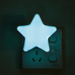 1 PC LED Night Light Sensor Control Night Lamp Energy Saving LED Sensor Lamp Star Shape Nightlight for Children Kids Bedroom Plug ( Random Color) - Image 5