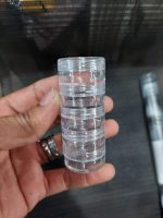 Transparent Co Joined Round Jewelry Makeup Storage Box Container | Bracelet, Earring Round Plastic Organizer - Image 4