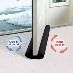 Twin Door Foam Draft Protector - Door Air Lock Foam For Cold Air Window Shutters, Dust Barriers, Insect Repellent (Random color) - Image 3