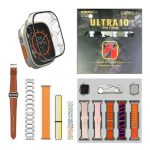 Ultra 10 Smart Watch | 10 in 1 Straps+Jelly Case | BT Calling | Super HD Display 49mm | Multi color straps & wireless charging (Random color) - Image 2