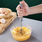 Hand Pressure Semi-automatic Egg Beater  Kitchen Accessories Tools Self Turning Cream Utensils Whisk Manual Mixer - Image 3