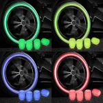 PACK OF TWO Glow in The Dark Tire Valve Caps Fluorescent Stem Car Universal Air Cap Auto Covers Cars Motorcycles SUV Trucks Bikes Accessories ( Random Colors ) - Image 3