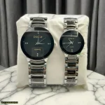 Couple Analog Watches 36mm Stainless Steel Set | Matching Watches - Image 3