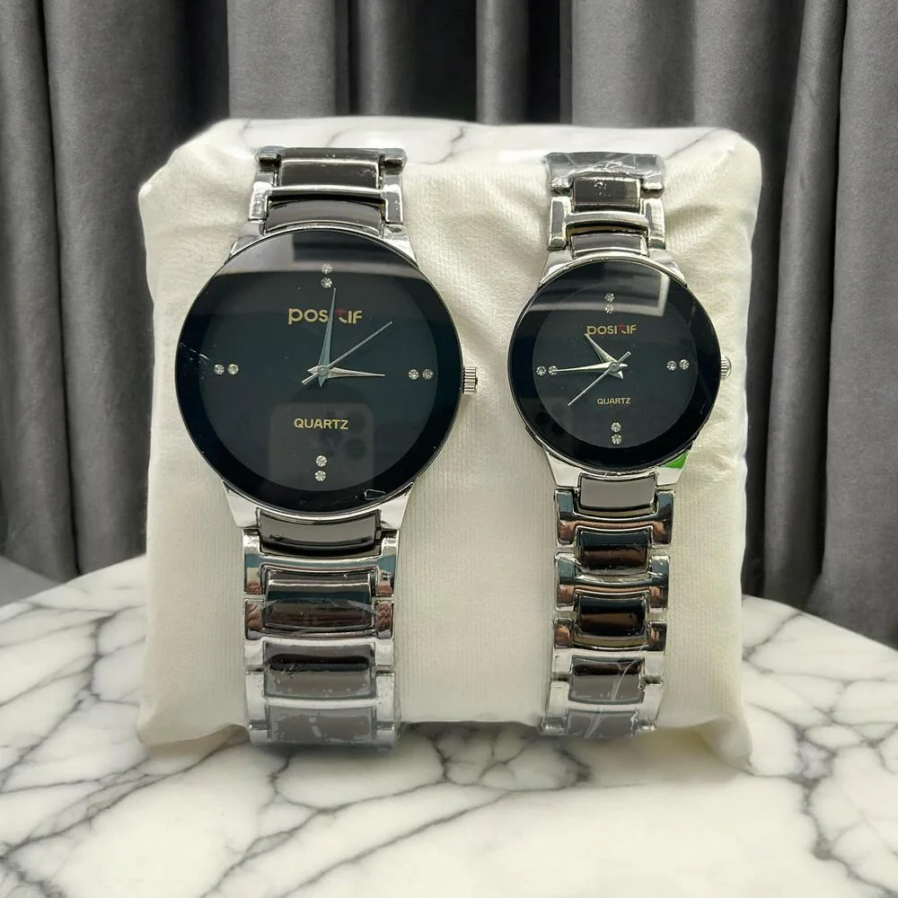 113-284-403031-product-1 Couple Analog Watches 36mm Stainless Steel Set | Matching Watches - Image 1