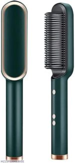 Corded Hair Dryer Brush Green & Black | Professional Salon-Quality Hot Air Styling Brush - Image 3