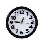 Small Round Alarm Clock White Stylish Home Decor Table Clock for Bedroom Study Desk - Image 3