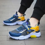 Kids Sports Shoes for Boys – Blue & Teal Sneakers with Durable Rubber Sole