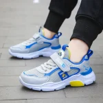 Kids Sports Shoes for Boys – Blue & Teal Sneakers with Durable Rubber Sole - Image 2