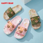Bear-Themed Non-Slip Slippers for Kids – Cute Cozy Indoor Home Shoes for Comfort & Safety - Image 4