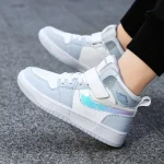 WAN-JUN Kids High-Top Sneakers – Pastel Waterproof Shoes for Boys & Girls, Comfortable Casual Shoes - Image 2