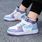 WAN-JUN Kids High-Top Sneakers – Pastel Waterproof Shoes for Boys & Girls, Comfortable Casual Shoes - Image 4