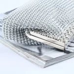 Silver Rhinestone Clutch for Women – Elegant Wedding, Party & Evening Handbag - Image 3