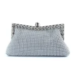 Silver Rhinestone Clutch for Women – Elegant Wedding, Party & Evening Handbag - Image 6