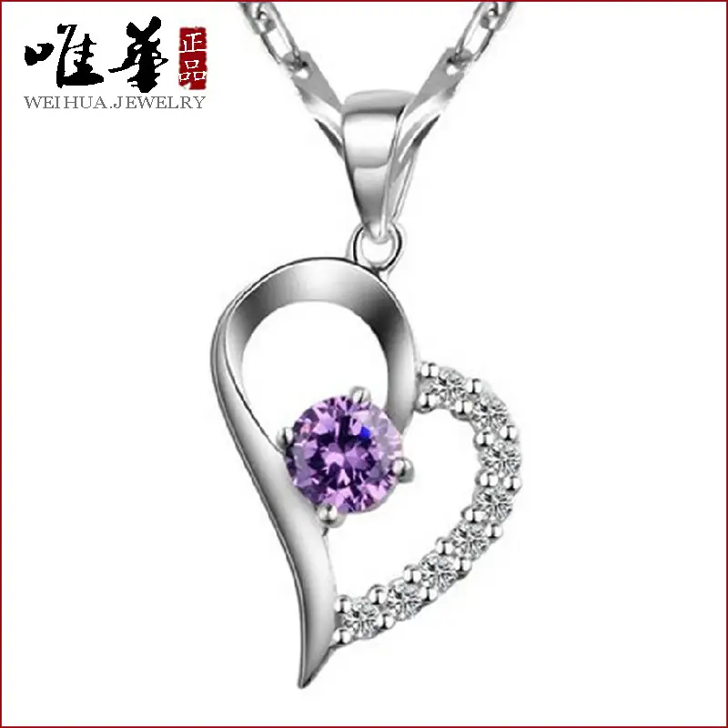 1257-40-656931-product-1 Silver Plated Heart Necklace for Women – Elegant Fashion Jewelry for Daily Wear - Image 1