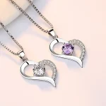 Silver Plated Heart Necklace for Women – Elegant Fashion Jewelry for Daily Wear - Image 5