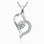 Silver Plated Heart Necklace for Women – Elegant Fashion Jewelry for Daily Wear - Image 6