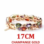 Rainbow Zircon Bracelet for Women – Rose Gold Fashion Jewelry for Pakistani Women - Image 2