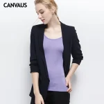 Plus Size Women’s Navy Blue Modal T-Shirt – Long Sleeve Slim Fit Casual Top - Image 5