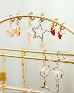 Gold Finish Jewelry Rack | Premium Multi-Level Jewelry Organizer for Necklaces, Earrings & Accessories - Image 2