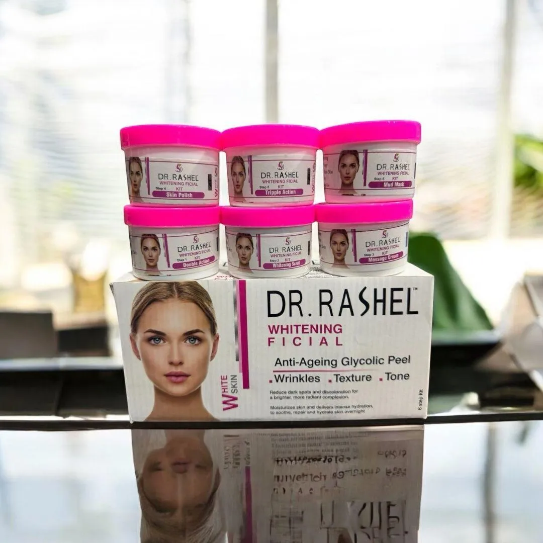 1466-77-634628-product-1 Dr. Rashel Whitening Facial Kit – 6 Step Anti-Aging Facial Set with Glycolic Peel - Image 1
