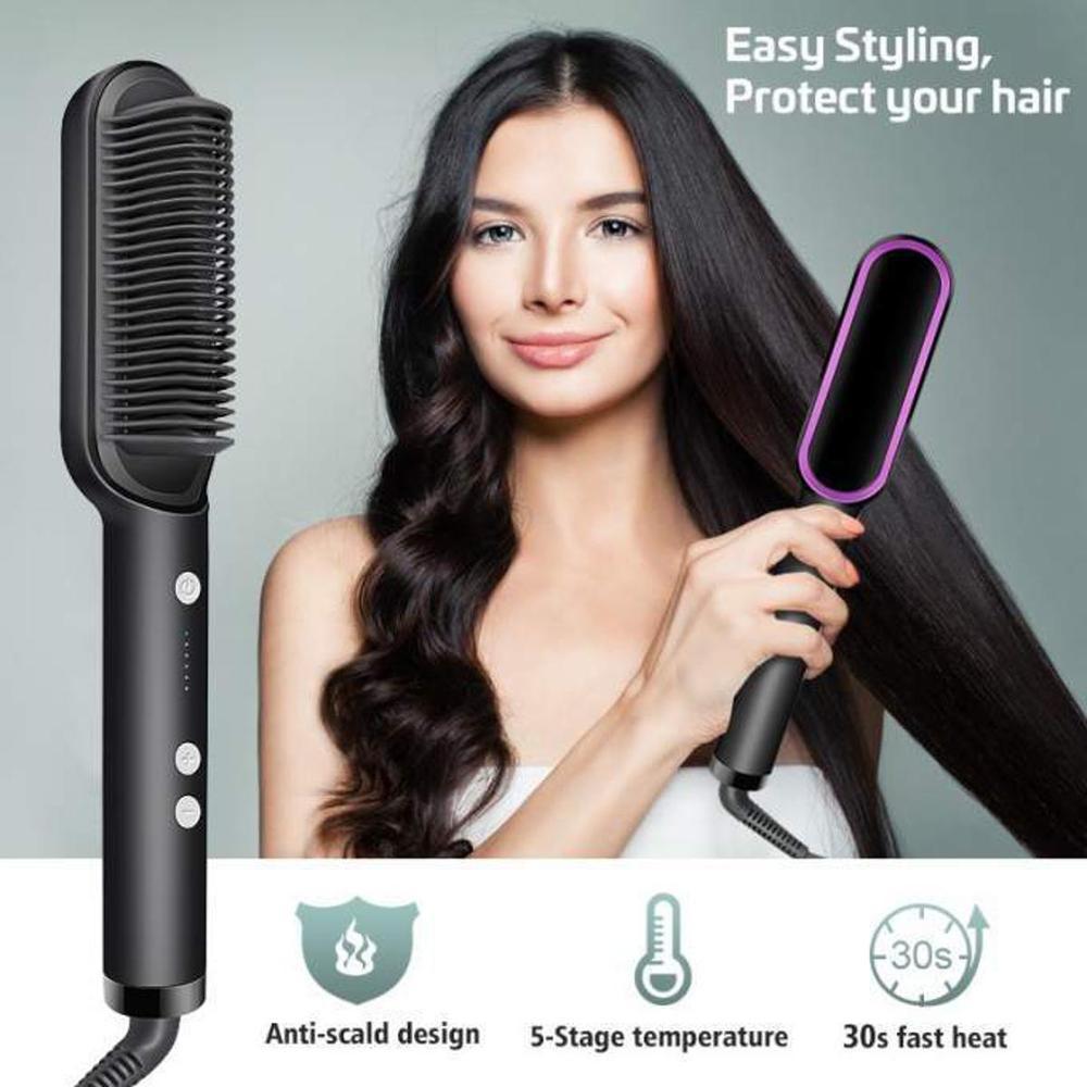 1518-48-618559-product-1 Hair Dryer Brush with Anti-Scald Protection | 30-Second Fast Heating | Hair Styler & Volumizer - Image 1