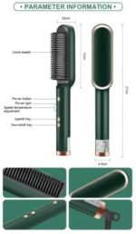 Green Hair Comb for Straight & Curly Hair – Hair Styling & Detangling Comb - Image 5