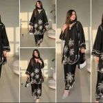 Women’s 2-Piece Stitched Cotton Embroidered Suit – Shirt & Trouser Set