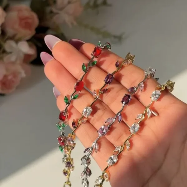 Colorful Charm Bracelet – Multicolor Alloy Fashion Jewelry for Women & Girls, 1 Pc