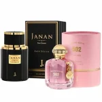Janan Gold & Wasim Akram 502 Perfume Set – Premium Fragrance Gift Set for Him & Her in Pakistan