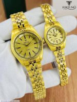 Unisex Gold Couple Watches with Chain Strap | Matching Watch Set - Image 3