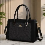 Premium Women's Rexine Structured Handbag – Pink Top Handle & Shoulder Bag - Image 2