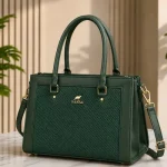 Premium Women's Rexine Structured Handbag – Pink Top Handle & Shoulder Bag - Image 5