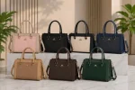 Premium Women's Rexine Structured Handbag – Pink Top Handle & Shoulder Bag - Image 7