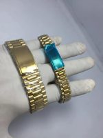 Gold Couple Watches Set of 2 – Rose Gold Chain Strap Matching Watches - Image 4