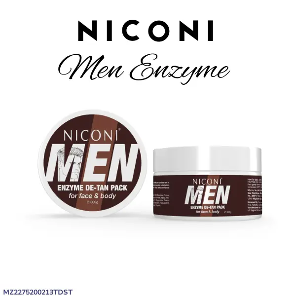 2275-77-737354-product-1 Niconi Men Enzyme De-Tan Pack – Face De-Tan & Brightening Treatment for Men - Image 1