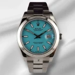 Men’s Blue Stainless Steel 41mm Watch – Water Resistant Stylish Analog Wristwatch - Image 8