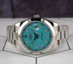 Men’s Blue Stainless Steel 41mm Watch – Water Resistant Stylish Analog Wristwatch - Image 7