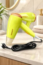 KEMEY KM-6821 Professional Hair Dryer 2000W | Hot & Cool Air | Foldable Handle | Overheat Protection - Image 3