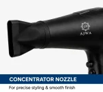 AJWA Professional Hair Dryer 2200W – Powerful Fast-Dry Blow Dryer with Negative Ion Care, Hot & Cold Air - Image 5