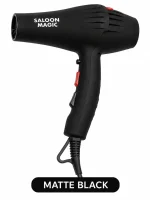 Saloon Magic Professional Hair Dryer – Powerful Salon Blow Dryer with 2 Styling Nozzles - Image 4