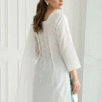 Women’s 3-Piece Stitched Cotton Lawn Printed Suit with Adjustable Back Straps