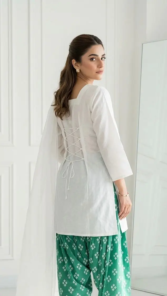 2381-10-738191-product-1 Women’s 3-Piece Stitched Cotton Lawn Printed Suit with Adjustable Back Straps - Image 1