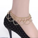 Gold Plated Bell Anklet for Women | Elegant Festive & Traditional Foot Jewelry