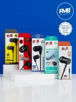 FMB Wired Handsfree Earphones with 3.5mm Jack, Hi-Res Audio & Deep Bass – Universal Compatibility